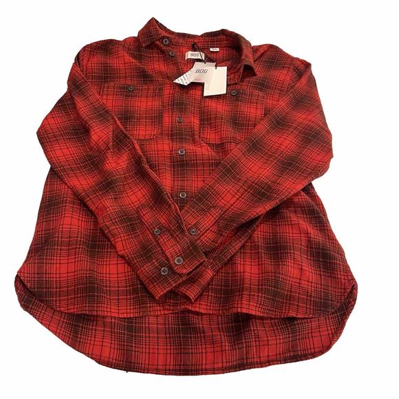 Urban Outfitters Other - URBAN OUTFITTERS BDG Red Check Plaid Shirt Size Medium 59$ originally NWT